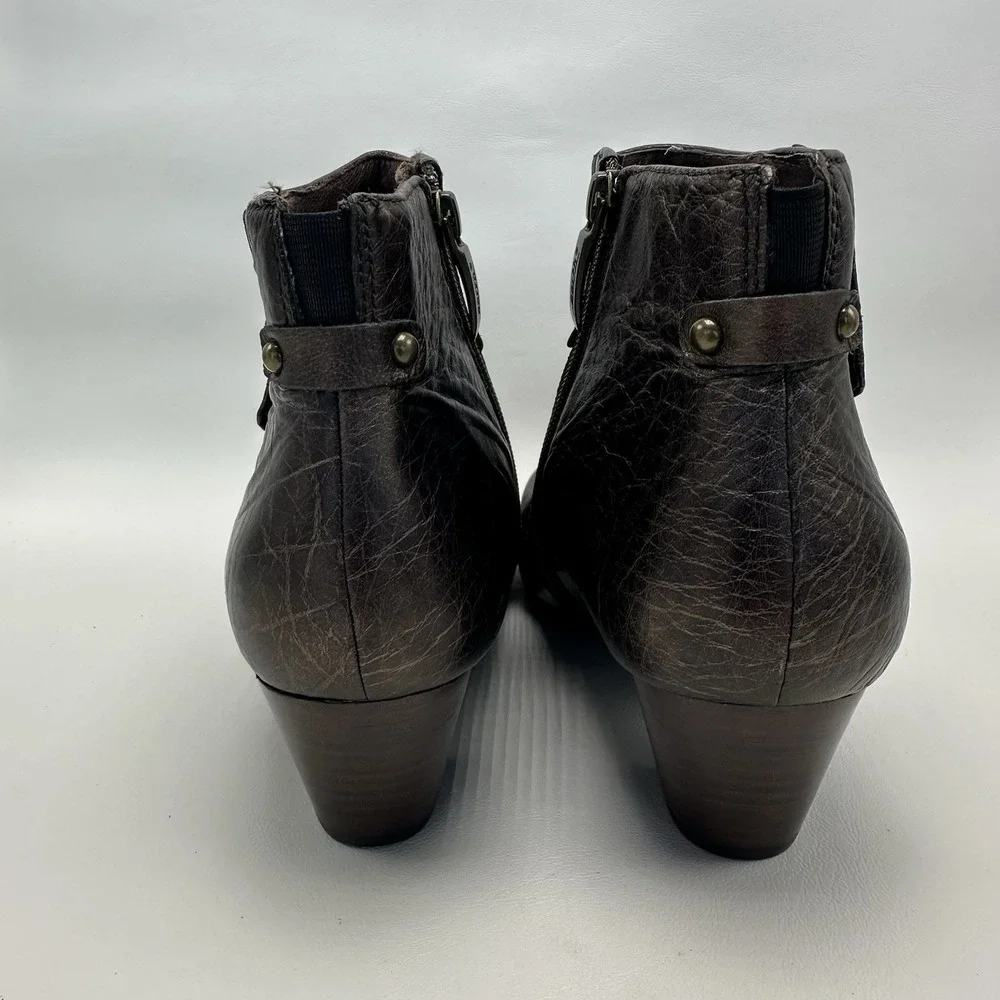 Earth Hope‎ Booties Bronze Size 10 B New Side Zip